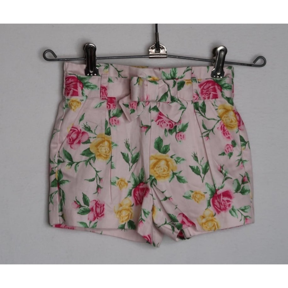 Janie and Jack Garden Rose Floral Paperbag‎ Shorts Girls 2T Spring Summer NWT